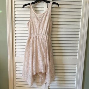 No Boundaries Cream Lace Mini Dress